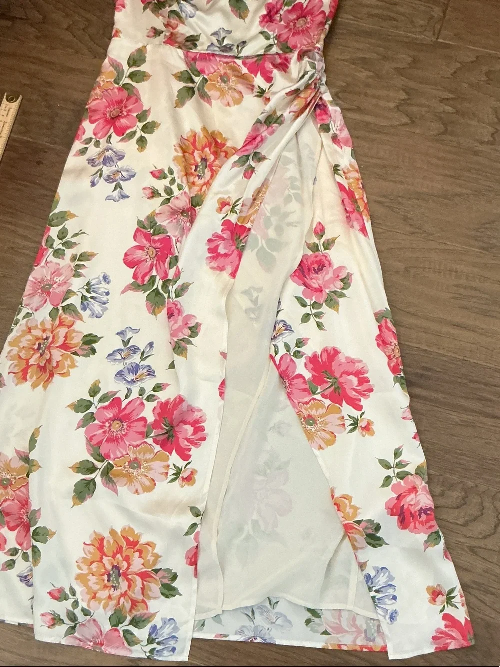 NWOT Reformation Genesis Giverny Floral Silk Size 8 Midi Dress. - Picture 15 of 16
